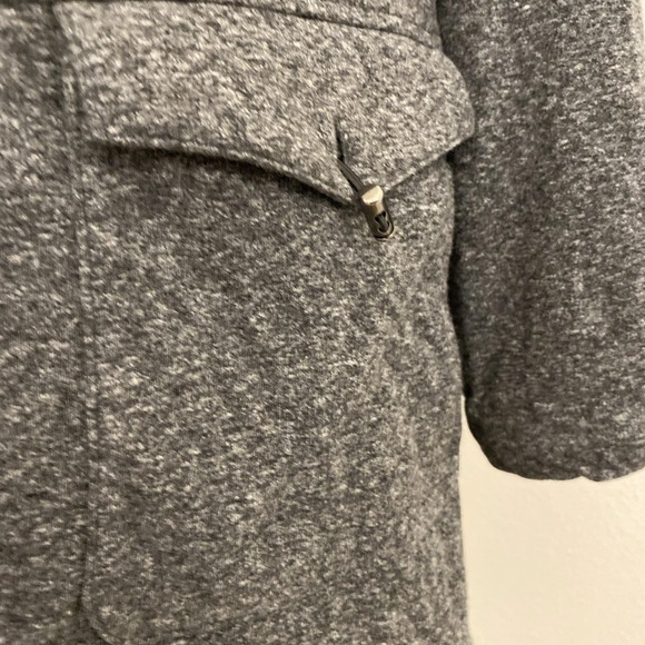 J. Jill Fit Jacket M Gray Long Hooded Full Zip Athleisure Gym Athletic Preppy - Picture 6 of 12